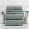 Lavish Home 6PC Jacquard Towel Set 100% Cotton Bathroom Accessories Soft & Absorbent Bathroom Set 67-040-FRST - alternate 2
