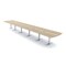 Skutchi Designs 22ft Arc Rectangle Conference Table With Power | Harmony Series | 22 Person Meeting Room Table HAR-AREC-48X264-T-K525-ESIL - alternate 1