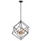Vaxcel Rad 4-Light 23.5 in W Black and Brass Gold Mid-Century Modern Cage Pendant Ceiling Fixture P0307R - alternate 1