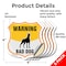 Signmission Beware Of Dog Shield Sign Warning Bad Do, 4 inch X 4 inch, Vinyl Decal, 5PK SHI-D-5PACK-4-361 - alternate 3
