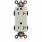 Leviton Straight Blade Receptacle, 5-20R, 20 A, 125V AC, Flush Mount, Self-Grounded MT163-ILT - alternate 1