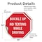 Signmission Buckle Up No Texting While Driving, 10 inch X 10 inch, Vinyl Decal, 2PK OC-D-2PACK-10-29 - alternate 2