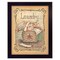 Homeroots Laundry 2 Black Framed Print Bathroom Wall Art 407811 - alternate 1