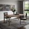 Homeroots 46" Brown Wood and Iron Dining Table 635739 - alternate 3