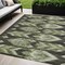 Homeroots 5' X 8' Olive Green And Artichoke Green Southwestern Washable Indoor Outdoor Area Rug 587819 - alternate 1