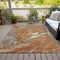 Homeroots 9' X 12' Brown Beige And Gray Abstract Washable Indoor Outdoor Area Rug 602669 - alternate 4