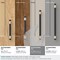 Amerock Mergence 5-1/16 inch 128mm Center-to-Center Matte Black/Golden Champagne Cabinet Pull BP36859FBBBZ - alternate 2