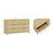 Manhattan Comfort Grace 60in Double Dresser in Natural Oak and Gold DR009-GNO - alternate 3