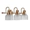 Jonathan Y Virginia 25.25" 3-Light Metal/Glass LED Vanity Light, Brass Gold JYL7409B - alternate 3