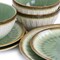 Gibson Elite Mayfair Bay 12 Piece Stoneware Dinnerware Set in Green 134000.12 - alternate 3
