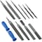 Neiko Metal Two Way File and Rasp Set, 12 Piece, Heat Treated Carbon Steel, Non Slip PVC Handle 00109A - alternate 1
