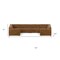 Homeroots 144in Brown Leather Modular Wood Sofa 641866 - alternate 3