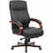 Lorell Leather High Back Executive Chair, Color: Black, Cherry LLR69531 - alternate 1