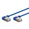 Monoprice SlimRun Cat6A 90 Degree 36AWG S/STP Ethernet Network Cable_ 3ft Blue 31018 - alternate 1