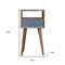 Homeroots 22" Brown Solid Wood One Drawer Nightstand 651884 - alternate 3