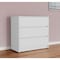 Homeroots 34" White Three Drawer Dresser 544037 - alternate 1