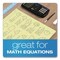 Tops Computation Notebook, Quadrille Rule (4 sq/in), Red Cover, (75) 11.75 x 9.5 Sheets 35126 - alternate 2