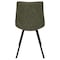 Leisuremod Markley Modern Leather Dining Chair with Metal Legs, Olive Green, 2PK MC18G2 - alternate 2