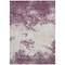 Homeroots 3' X 5' Eggplant Gray And Ivory Abstract Washable Indoor Outdoor Area Rug 599478 - alternate 5