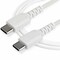 Startech.Com 1m USB C Charging Cable Durable Cord 60W RUSB2CC1MW - alternate 1