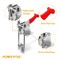 Powertec Toggle Clamp, 1980 lbs Cap., 40344 Adj. 90 Degree Vertical U Bolt Latch, Antislip Hand Grip, 2PK 20324-P2N - alternate 2