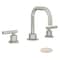 Symmons Dia Widespread Two-Handle Bathroom Faucet with Push Pop Drain Assembly (1.0 GPM) SLW3512STNPP - alternate 1
