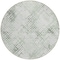 Homeroots 8' Artichoke Green And Ivory Round Geometric Washable Indoor Outdoor Area Rug 588264 - alternate 3