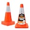 Xpose Safety 18 Inch All Orange Traffic Cone with 6in Reflective Collars, 4PK AOTC18-6-4-X-S - alternate 1