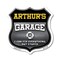 Signmission Arthur's Garage I Can Fix Everything But Stupid, 6 Inch X 6 Inch, Plastic Sign SHI-P-6-490-ARTHUR - alternate 1