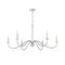 Z-Lite Toussant  Brushed Nickel 6 Light Chandelier 6103-45BN - alternate 3