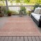 Homeroots 9' X 12' Salmon And Ivory Chevron Washable Indoor Outdoor Area Rug 612296 - alternate 2