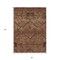 Homeroots 3' X 5' Orange Copper And Brown Floral Washable Indoor Outdoor Area Rug 588906 - alternate 4