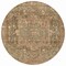 Homeroots 8' Fern Green Round Medallion Washable Indoor Outdoor Area Rug 608024 - alternate 3