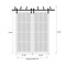 Sartodoors Sliding Closet Frosted Glass Barn Bypass Doors Oak 56x84 (2* 28x84) Solid Core Modern Interior QUADRO4088BBB-AKA-5684 - alternate 3