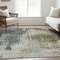 Homeroots 10' X 14' Sage Beige And Brown Abstract Washable Indoor Outdoor Area Rug 587325 - alternate 3