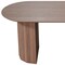 Homeroots 79" Brown Solid Wood Double Pedestal Base Oval Dining Table 720469 - alternate 3