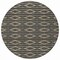 Homeroots 8' Black And Beige Round Geometric Washable Indoor Outdoor Area Rug 599606 - alternate 5