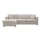 Homeroots 65" Beige Fabric Modular Sleeper Sofa With Ottoman 568297 - alternate 2