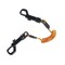 Ergodyne S Orange and Black Coil Lanyard Dual Swivel Hooks, 3PK 3152S - alternate 1
