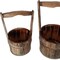 Homeroots Set of Two Brown Solid Wood Garden Accents Accessories 274841 - alternate 2