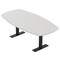 Skutchi Designs Arc Boat Conference Table With Power, 48 in W, 72 in L HAR-ABOT-48X72-T.BK-U779-NA - alternate 1