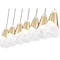 Z-Lite Aimie 7-Light Linear Chandelier, 6 in W, Modern Gold 828P6-7L-MGLD - alternate 2