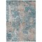 Homeroots 8' X 10' Teal and Taupe Abstract Washable Non Skid Indoor Outdoor Area Rug 564293 - alternate 3