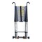 Wrightmaster 27.9 ft. Aluminum Extension Ladder with Hook and Mobility Wheels, 330 lbs. Load Capacity ZOR-1085-SLV - alternate 1