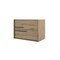 Homeroots 40" Natural Wood Floating Bathroom Vanity With White Sink And Two Drawers 624110 - alternate 3