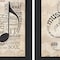 Homeroots Set Of Two Music 8 Black Framed Print Wall Art, 2PK 406640 - alternate 3