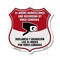 Signmission Bilingual 24 Hour Surveillance Shield Si, 6 Inch X 6 Inch, Plastic Sign SHI-P-6-363 - alternate 1