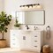 Jonathan Y Staunton 39.5" 6-Light Farmhouse Cottage Metal LED Vanity Light w/Frosted Glass Shades, Oil Rubbed Br JYL7623A - alternate 2