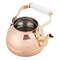 Classic Cuisine Copper Tea Kettle Teapot w/ Copper Exterior, Nickel Lining, and Ceramic Handle Vintage-Style Kettle GW86A09-01 - alternate 3