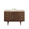 James Martin Vanities Amberly 48" Single Vanity, Mid-Century Walnut, w/ 3 CM Tajnar Eclos Top 670-V48-WLT-3TJR - alternate 1